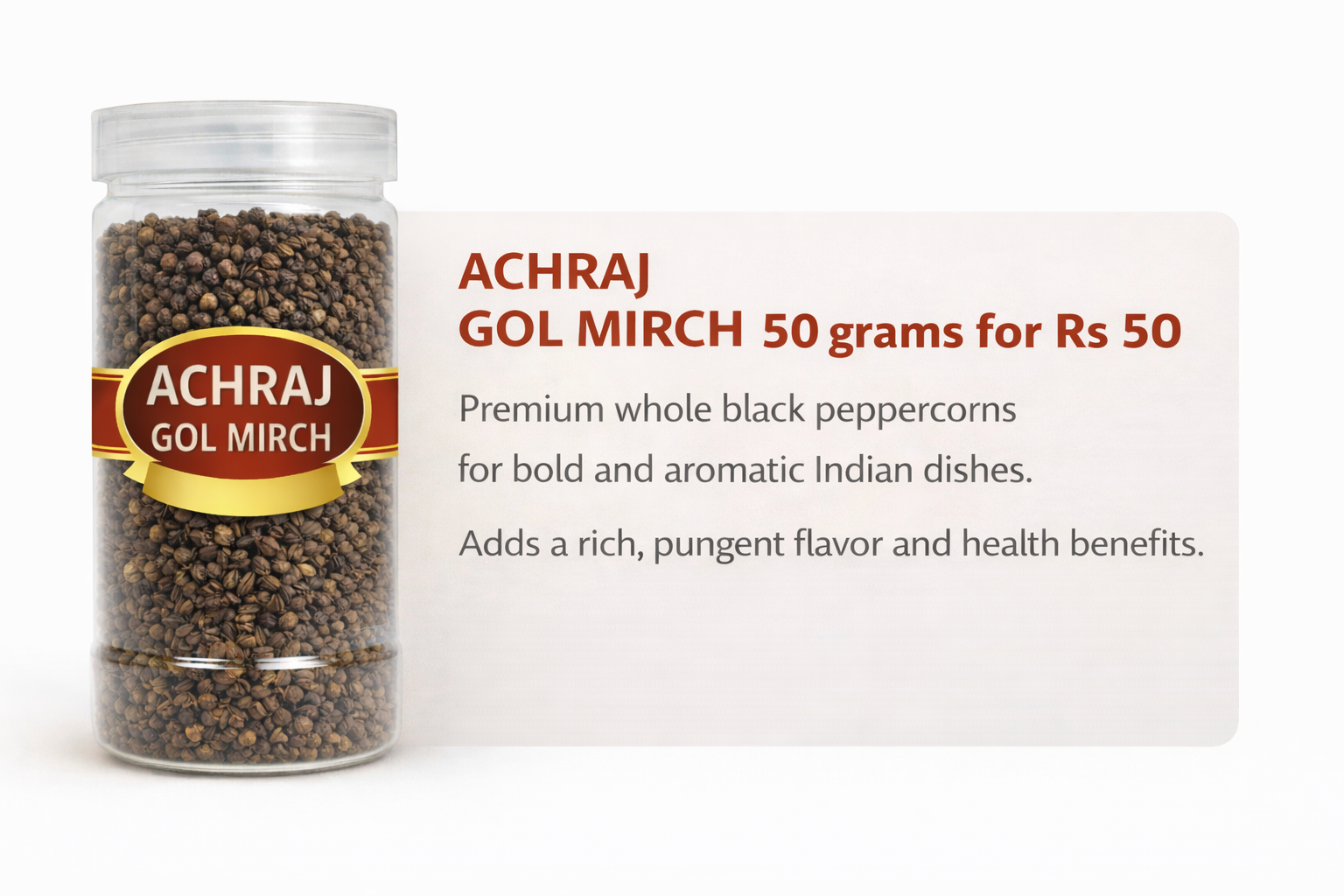 Kali Mirch (50gm)