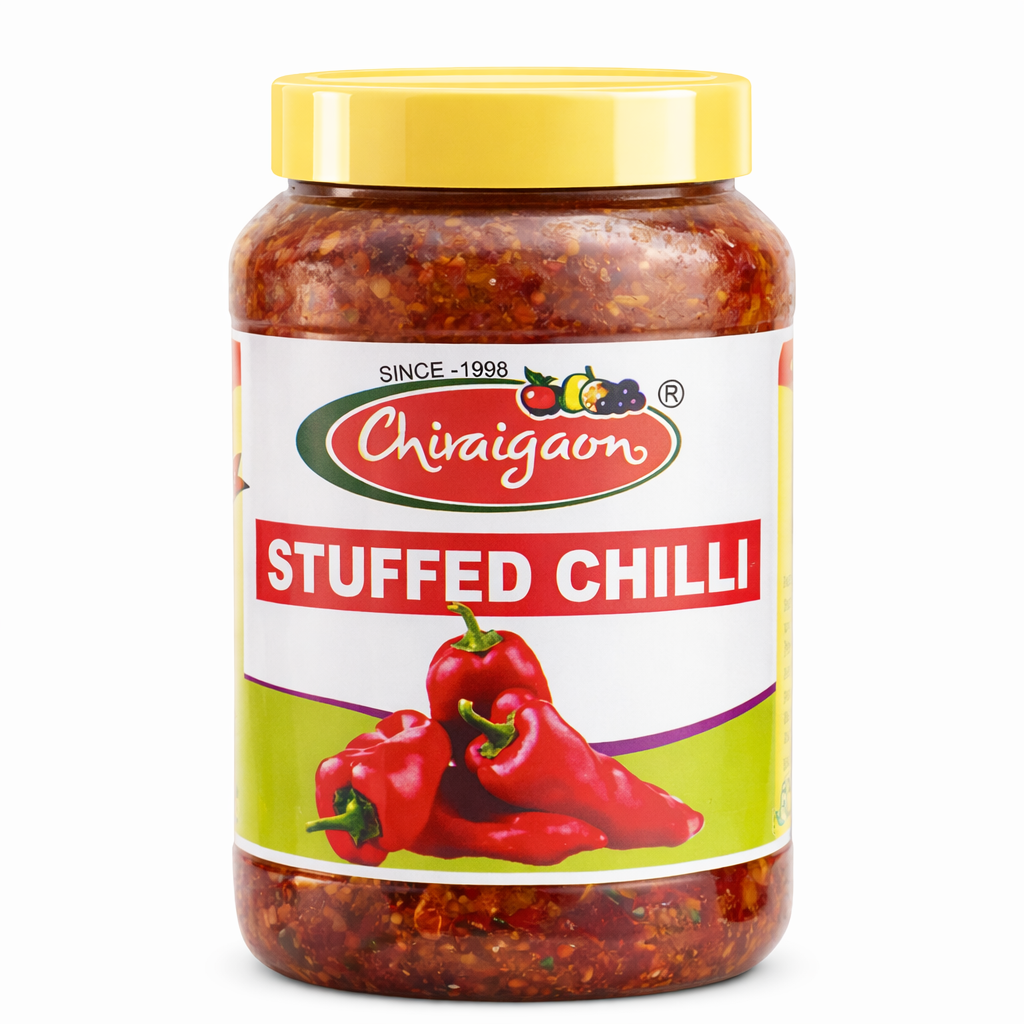 Chiraigaon Stuffed Chilli Pickle 500