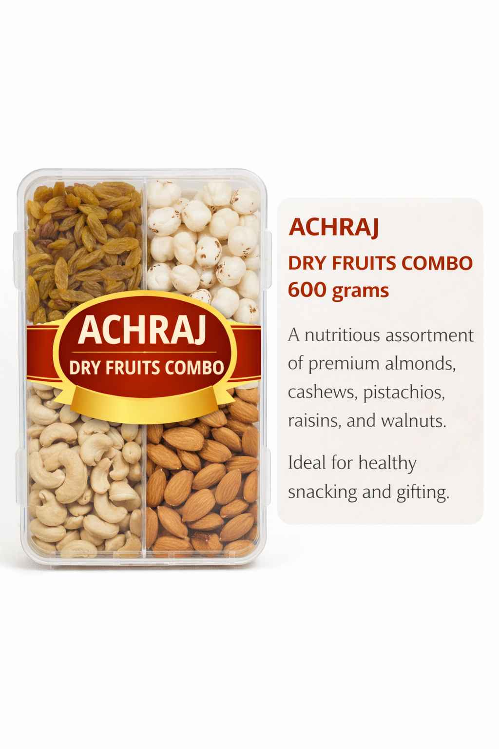 ACHRAJ DRY FRUITS – 600 gms